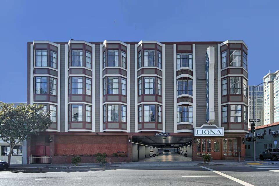 Arrive in style at this classic facade in the city.