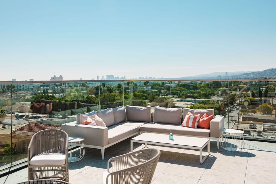 Lounge into the day with panoramic views and plush seating.