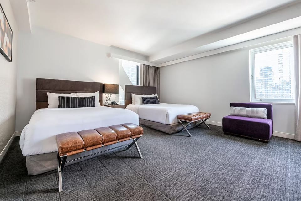 Enjoy extra space to unpack, stretch out, and truly relax.