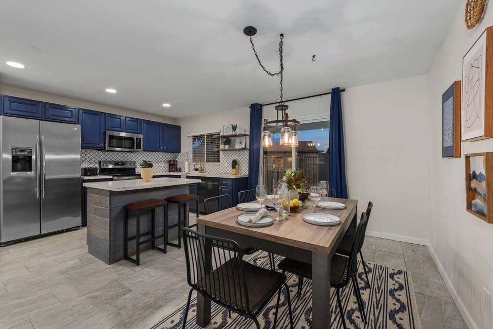 Kitchen and dining room