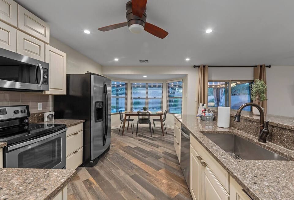 Large open kitchen