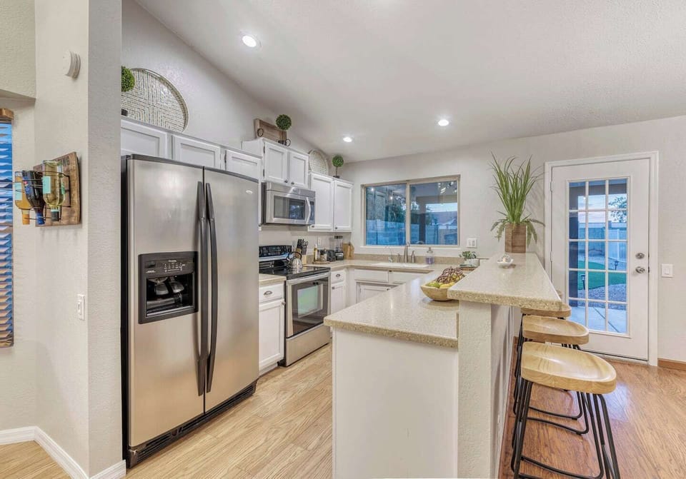 Large Open kitchen with all necessities