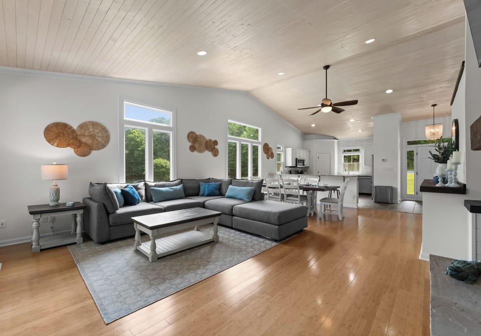 Open concept living space.