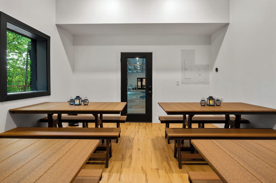 Shared dining area.