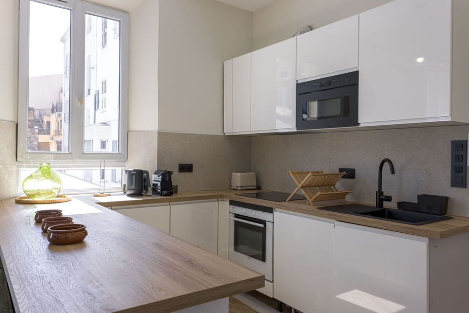 Kitchen, Living Room