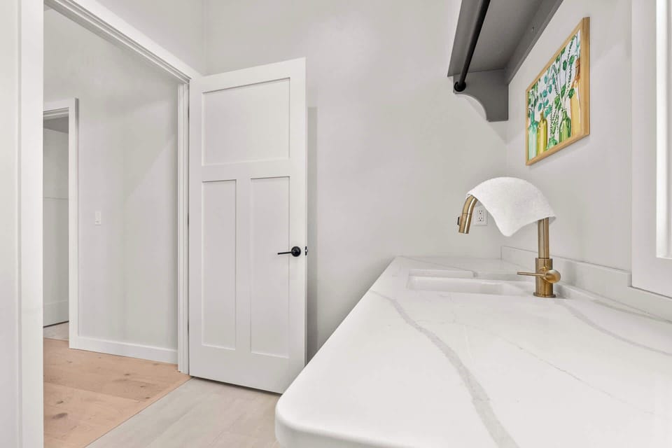 Large laundry room available to guests.