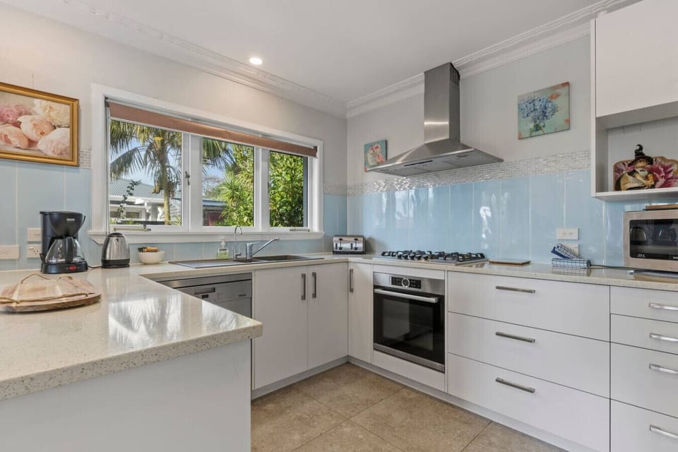 The kitchen has everything you need to create delicious meals.