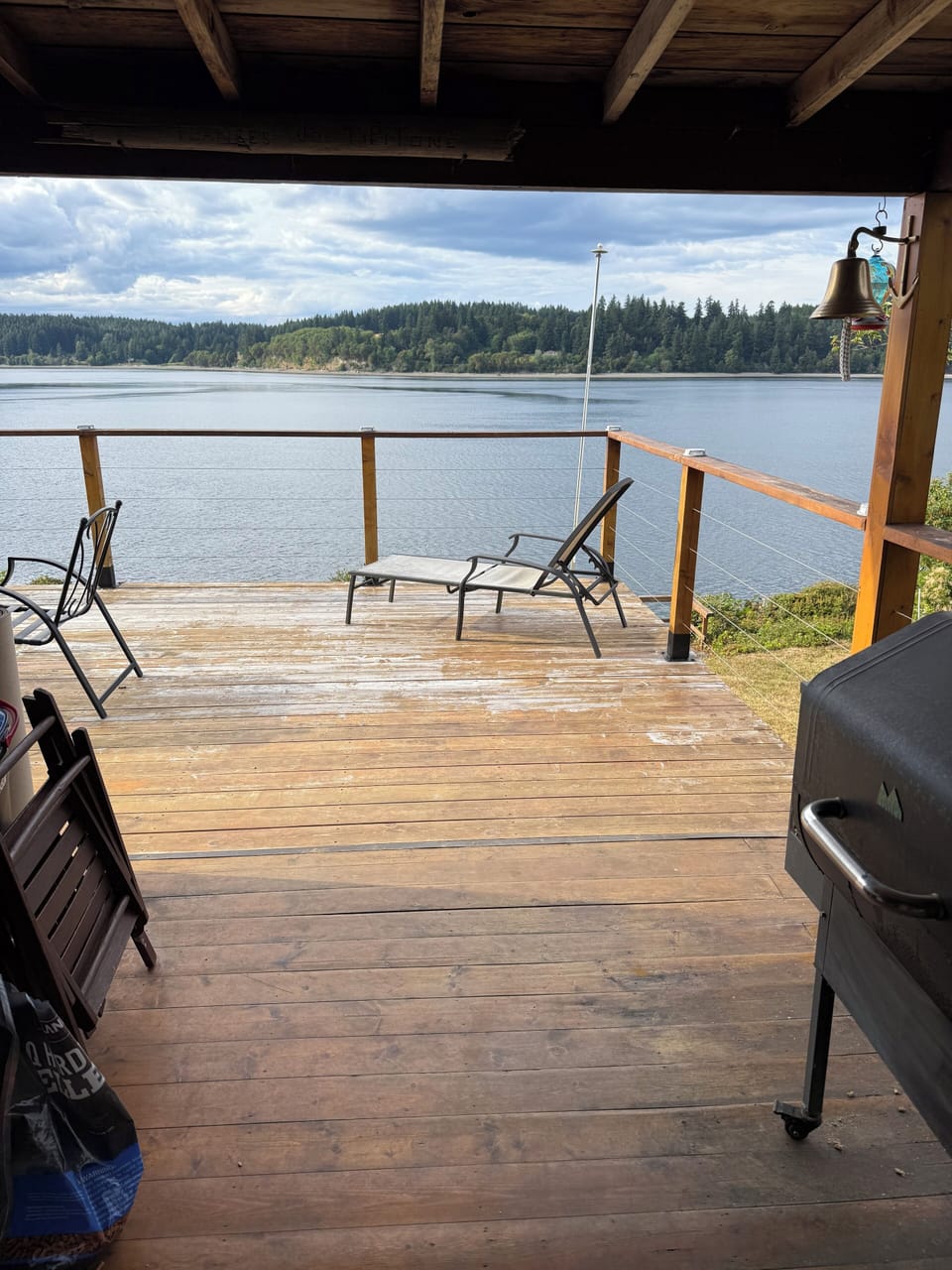 Covered deck area