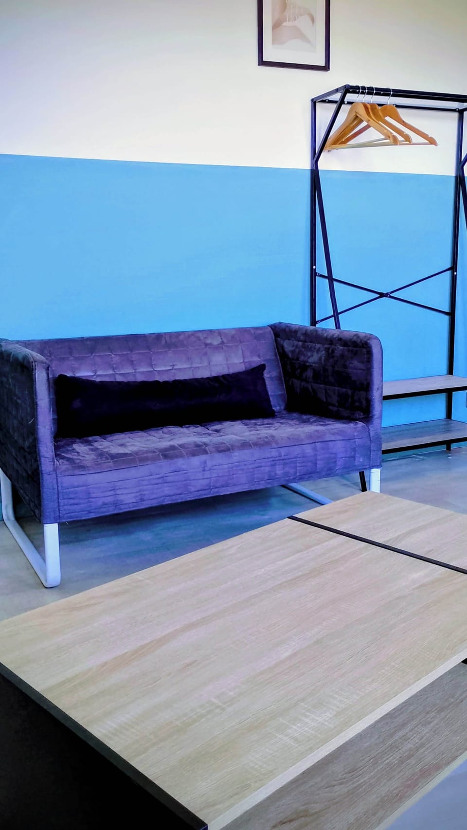 Coin salon avec canapé non convertible