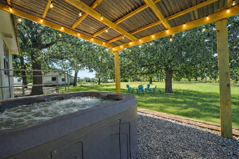 enjoy your private hot tub all year long,
with an amazing view to the lake