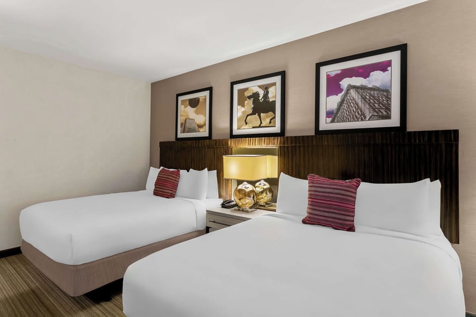 Spread out comfortably with two inviting beds for easy sharing.