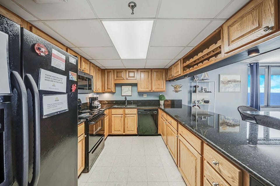 Fully stocked kitchen