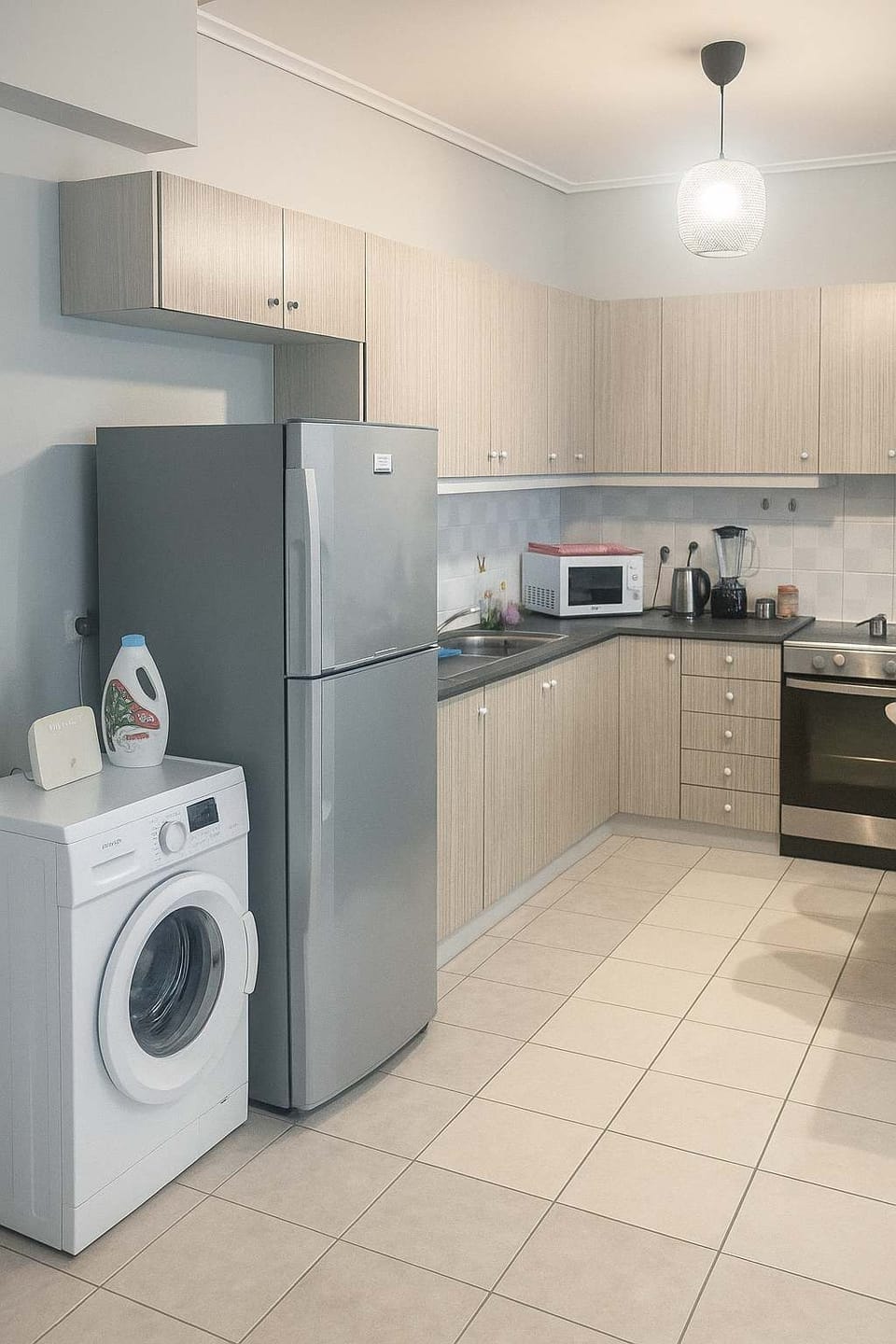 Fully-equipped kitchen area