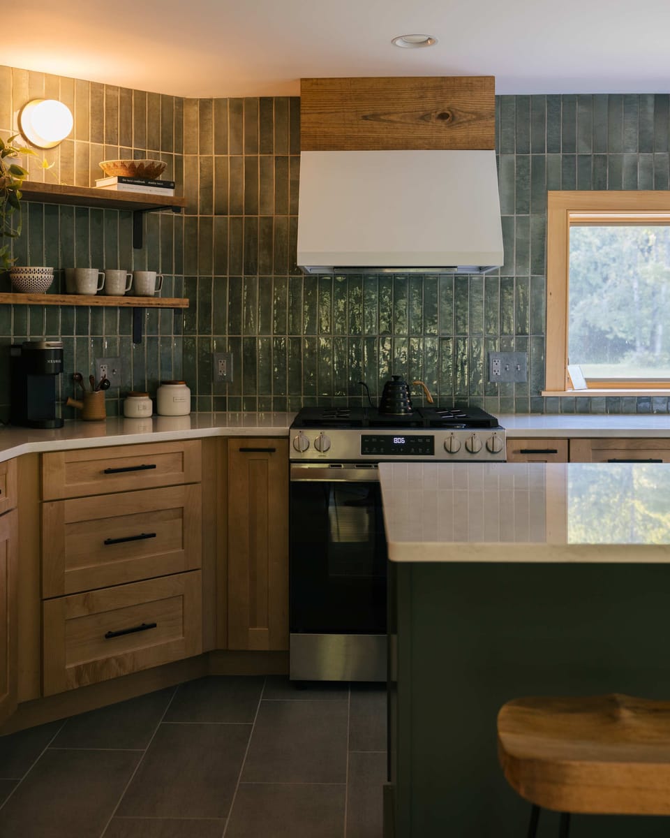 Brand new custom-built fully equipped kitchen with everything you need to cook a meal and more! 