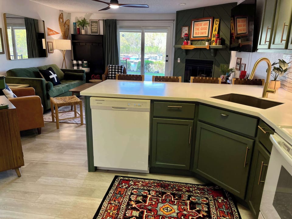 Prepare meals with ease in this full size kitchen
