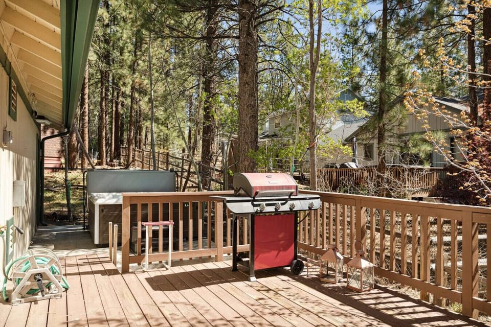 Fire up the gas propane BBQ on the deck and enjoy grilling one of your favorite meals outdoors.