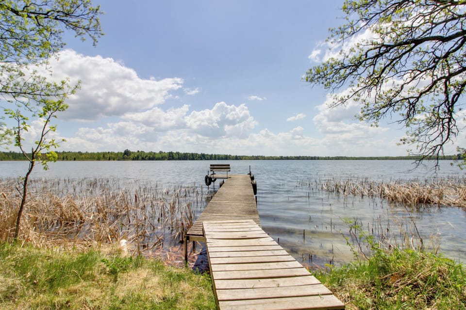 Cass Lake Vacation Rental | 3BR | 2BA | Steps Required | 1,800 Sq Ft