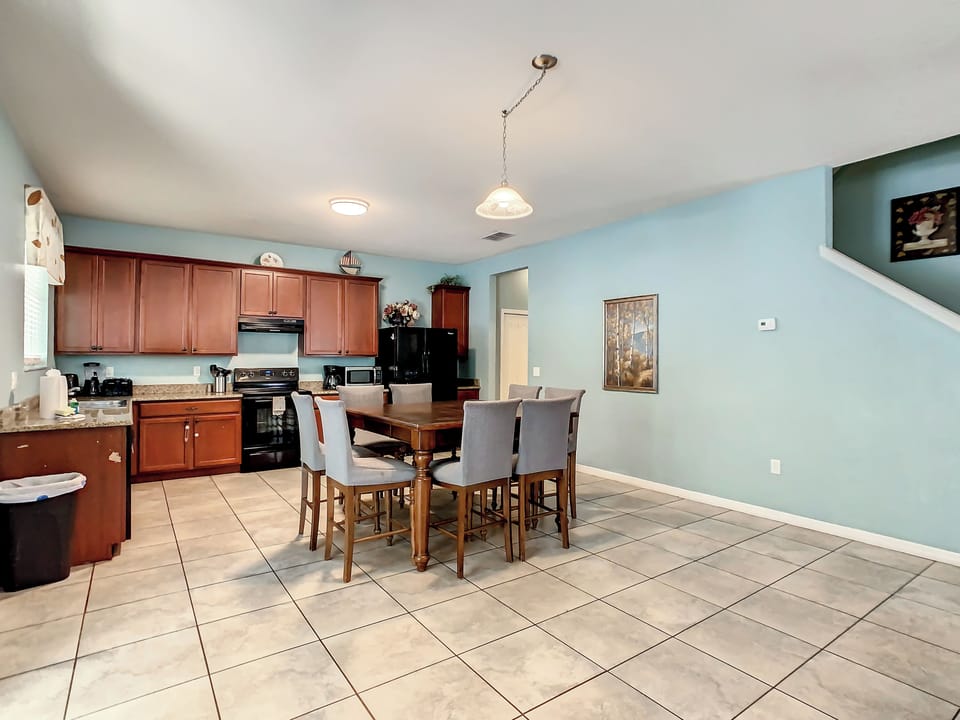 second dinning table with seats for 8