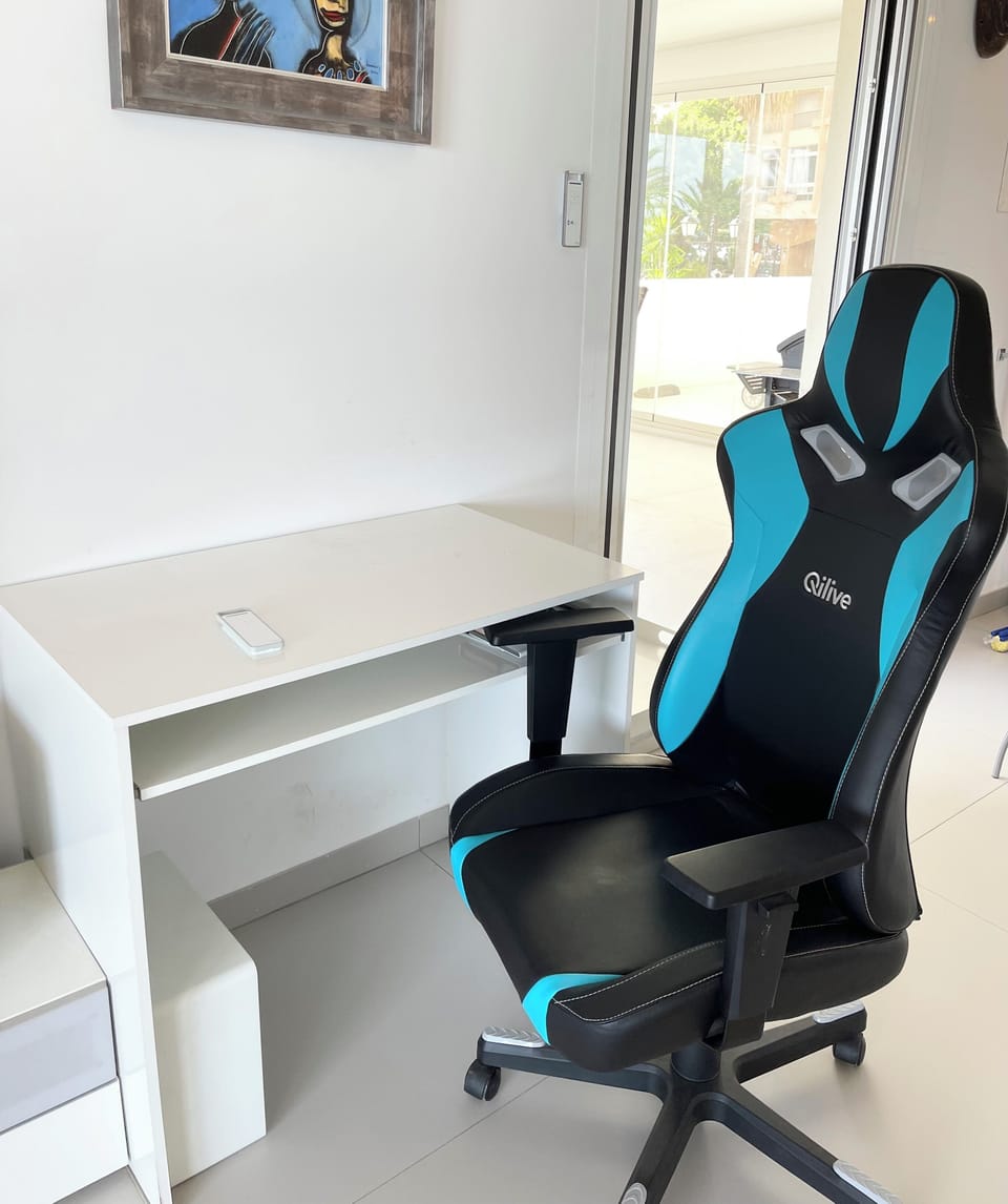 Desk area for working