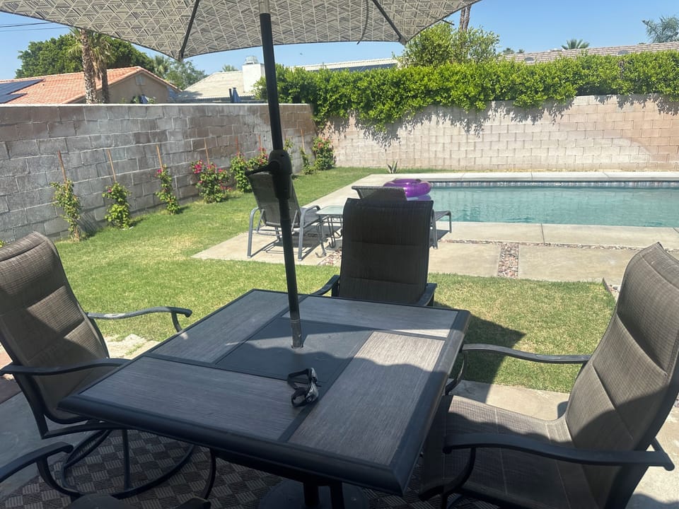 Patio and BBQ area