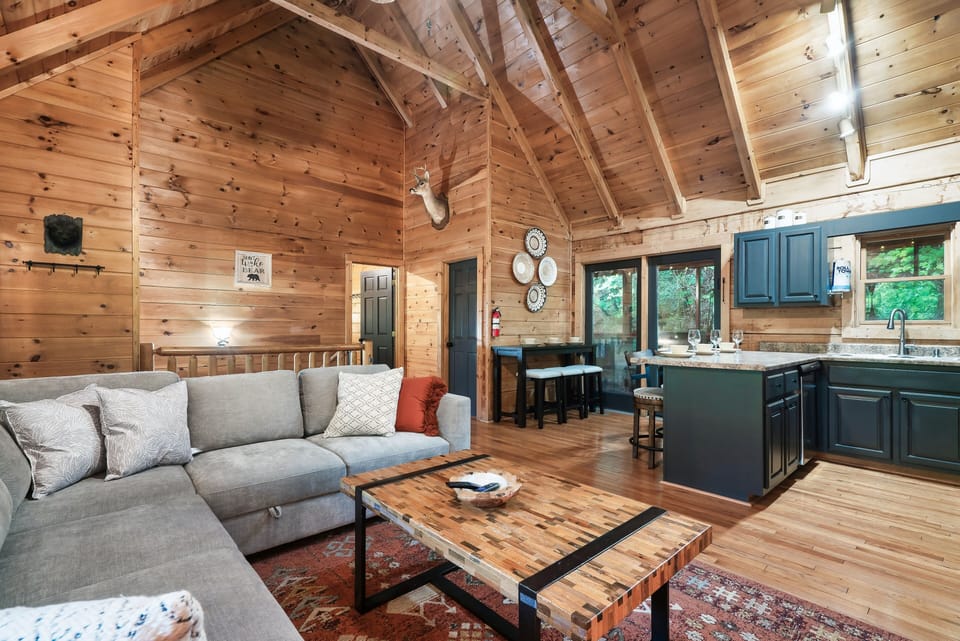 The main level offers plenty of room to gather, whether you're serving breakfast