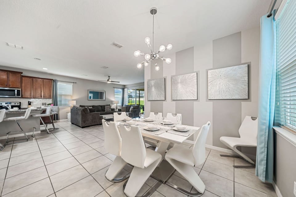 Modern dining area