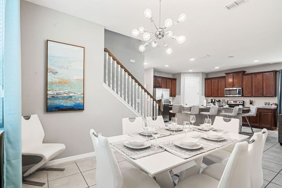 Open concept dining area
