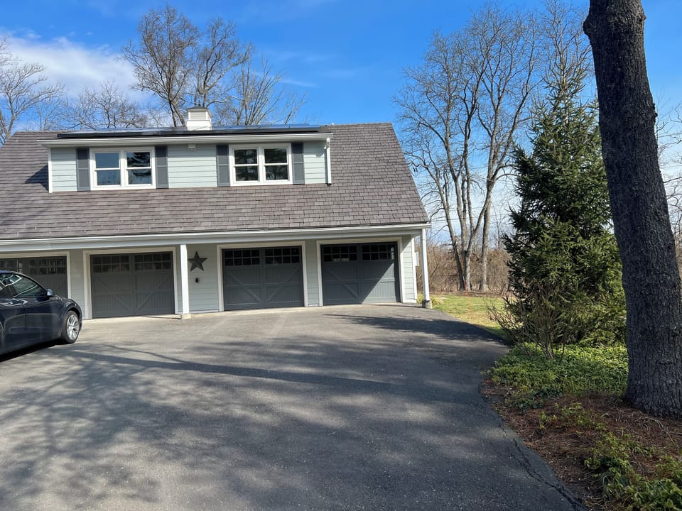 front of barn
