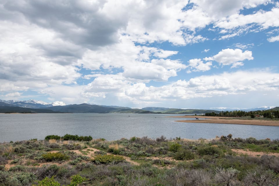 Peacefully nestled just steps from the lake, offering stunning water views

