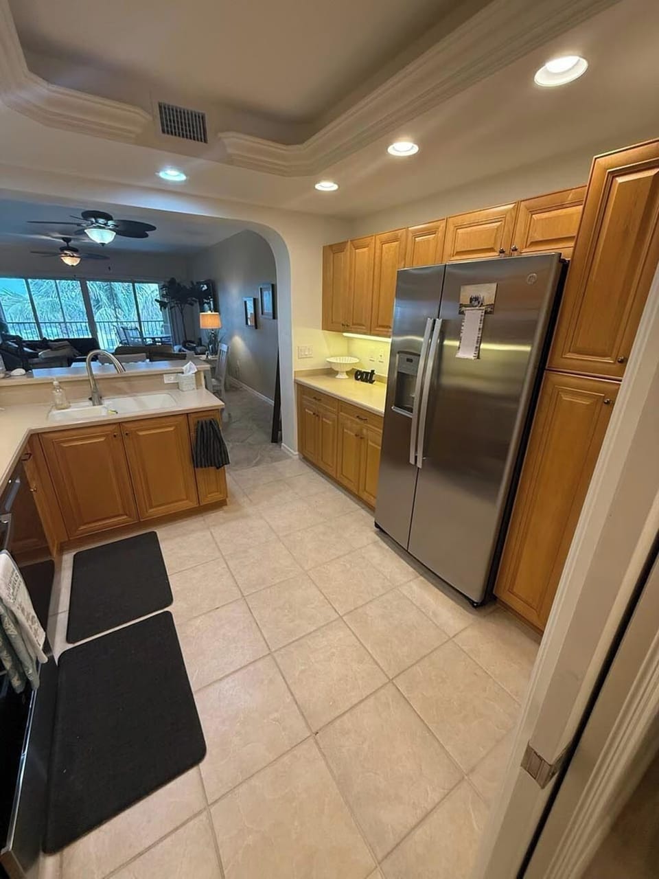 Kitchen from Den, other side