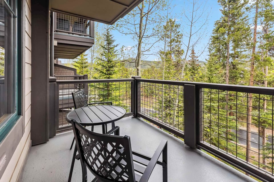 Balcony: Private balcony with scenic views, access from living room