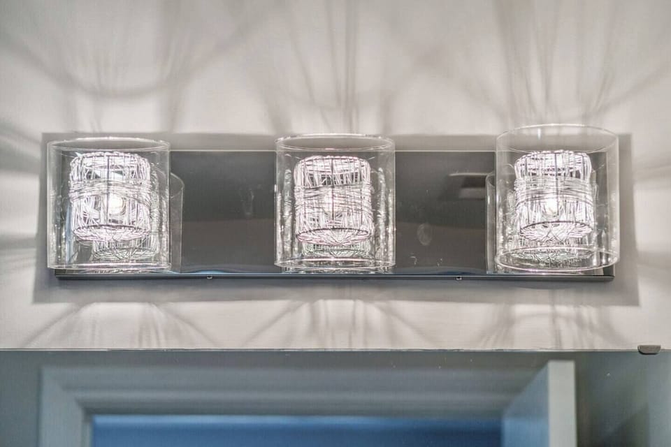 Artistically designed bathroom