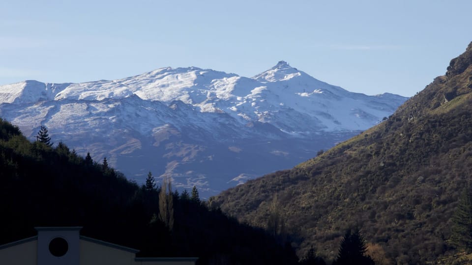 Views to coronet from the retail complex from patio