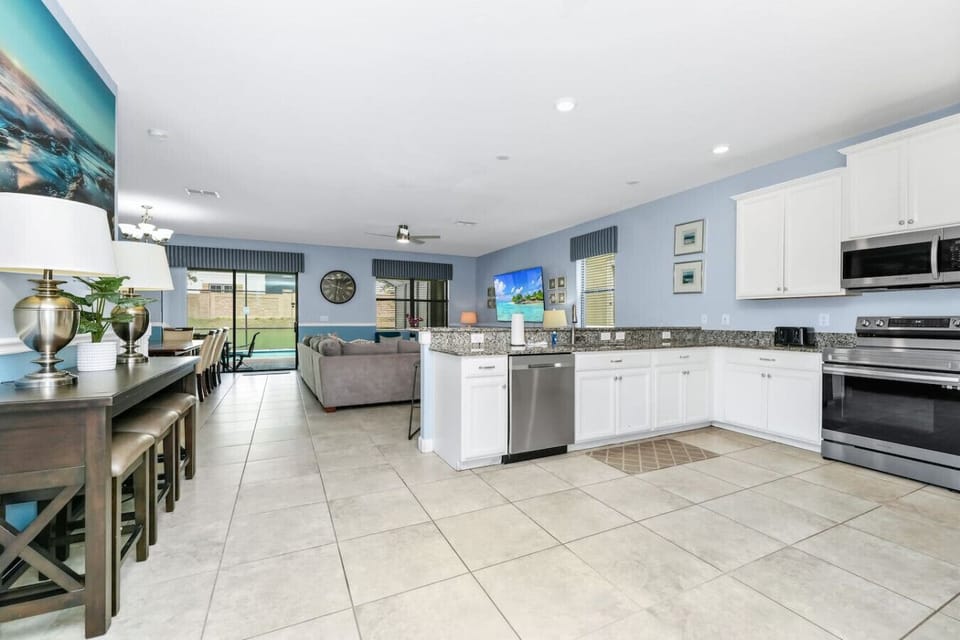 Cook with ease in the fully equipped kitchen—complete with modern appliances, cookware, and plenty of space.