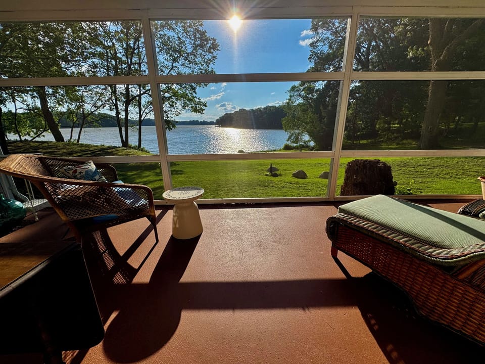 An early summer afternoon viewed from our porch.
