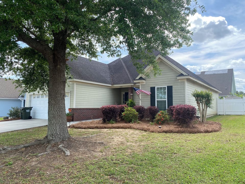 Exterior of the home. Guest parking in the driveway or street up to 2 cars. 