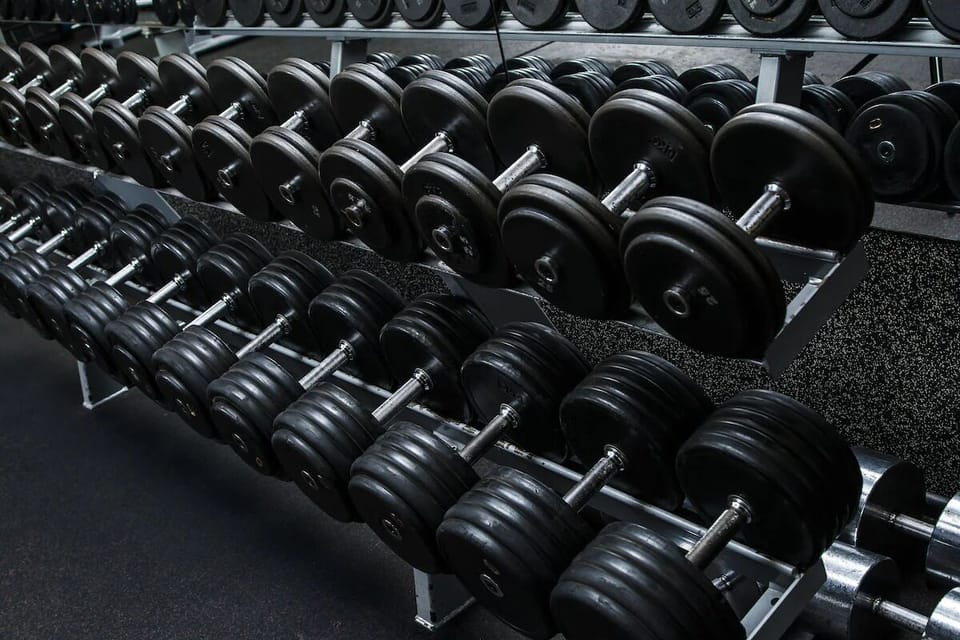 Stay energized with a well-equipped gym for strength training.