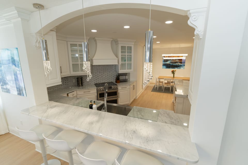 Kitchen View from Dining Room