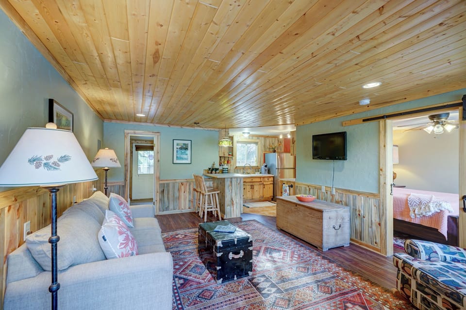 Living area with TV