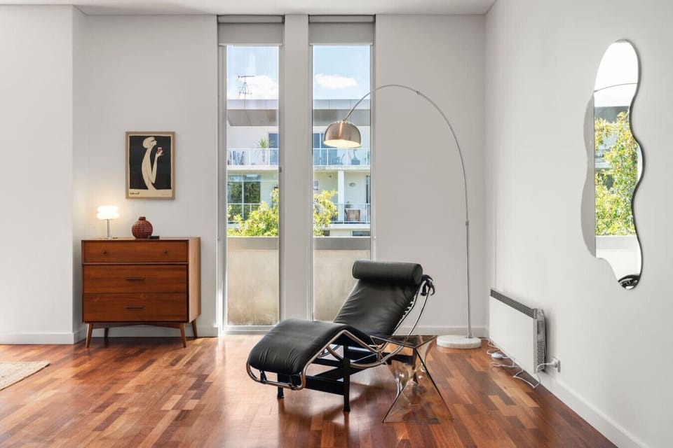 Recline and relax or read a book in this stylish corner