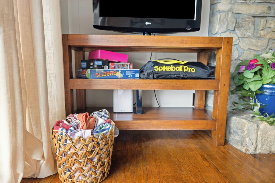 Games and lake towels. 