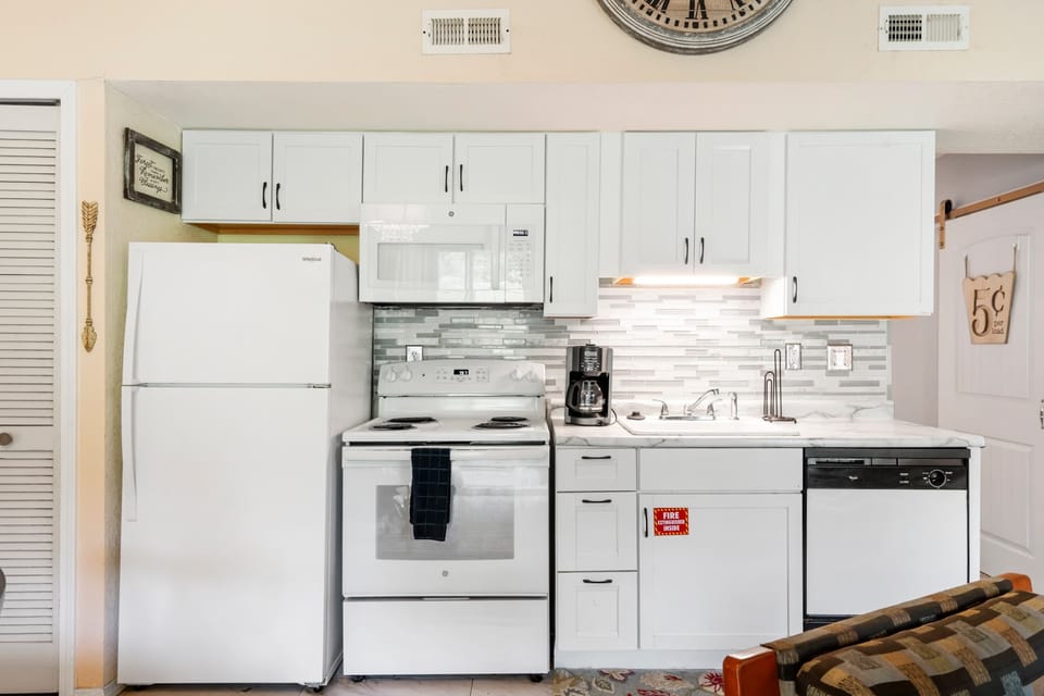 Whip up your favorite meals in the full kitchen