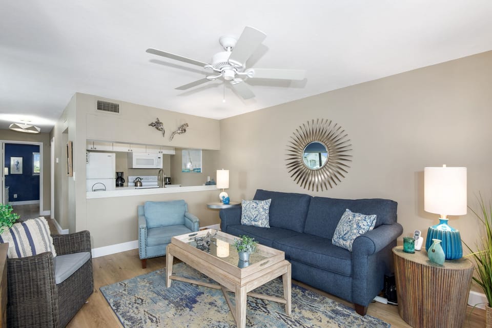 Living area with balcony