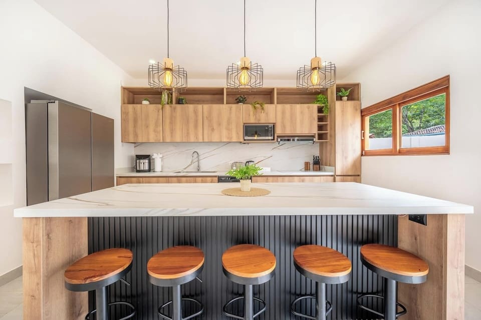 Breakfast bar perfect for casual morning gatherings.