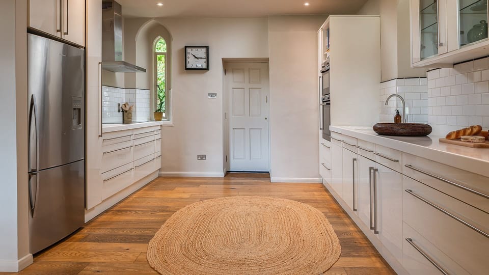 The kitchen is fully-equipped with everything you'll need