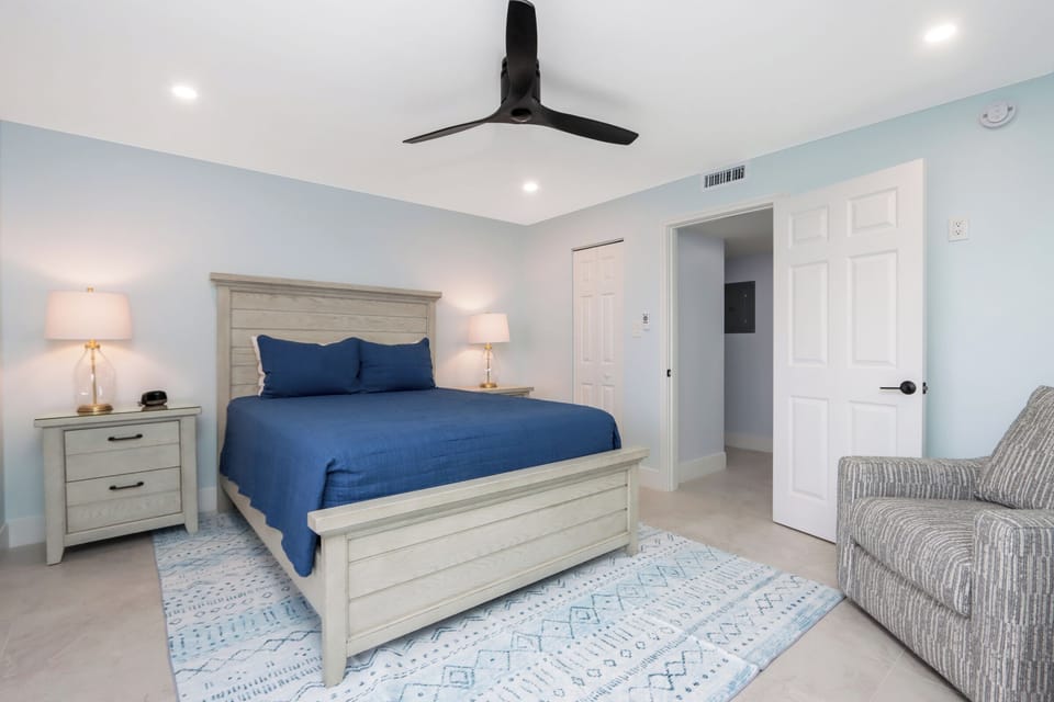 Guest bedroom across from primary bedroom