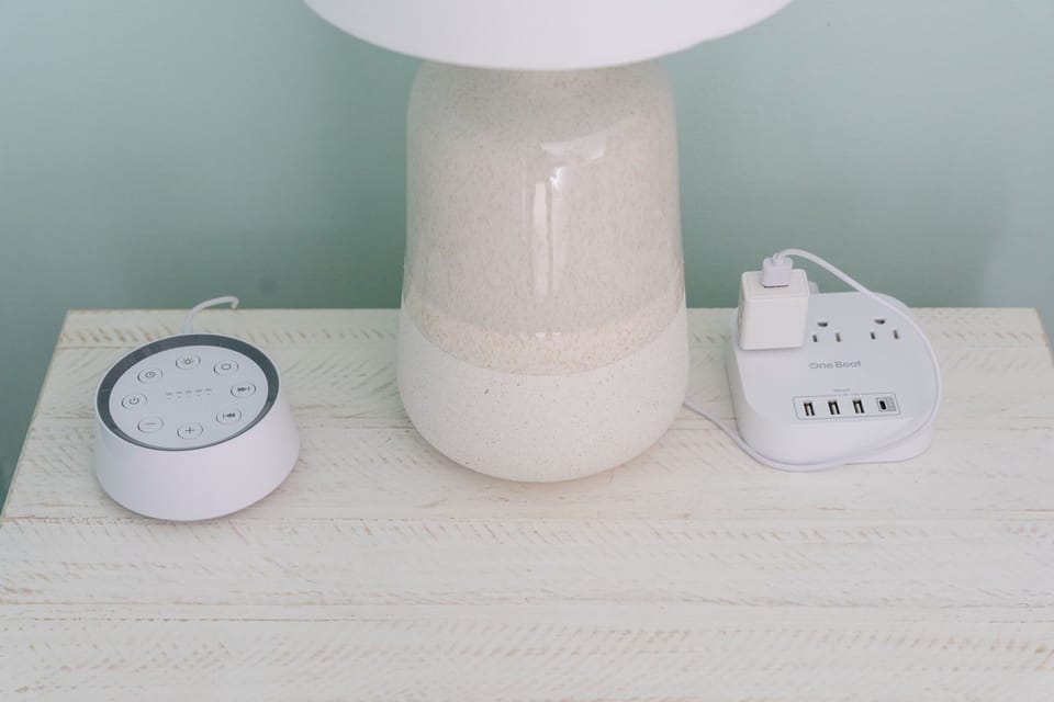 Charging station and sound machine in ALL rooms