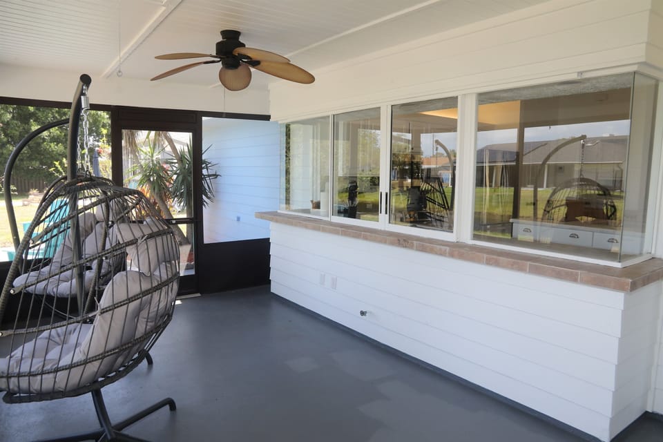 Covered Porch at the back
