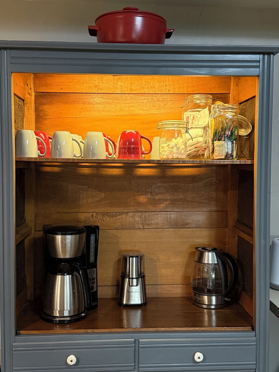 Coffee, hot tea, hot chocolate