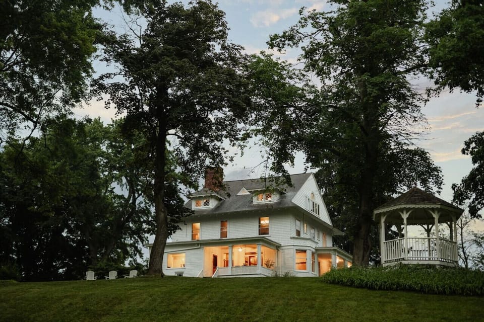 Step into history at the beautifully restored Pearson House, nestled on the Owasco River with serene views.